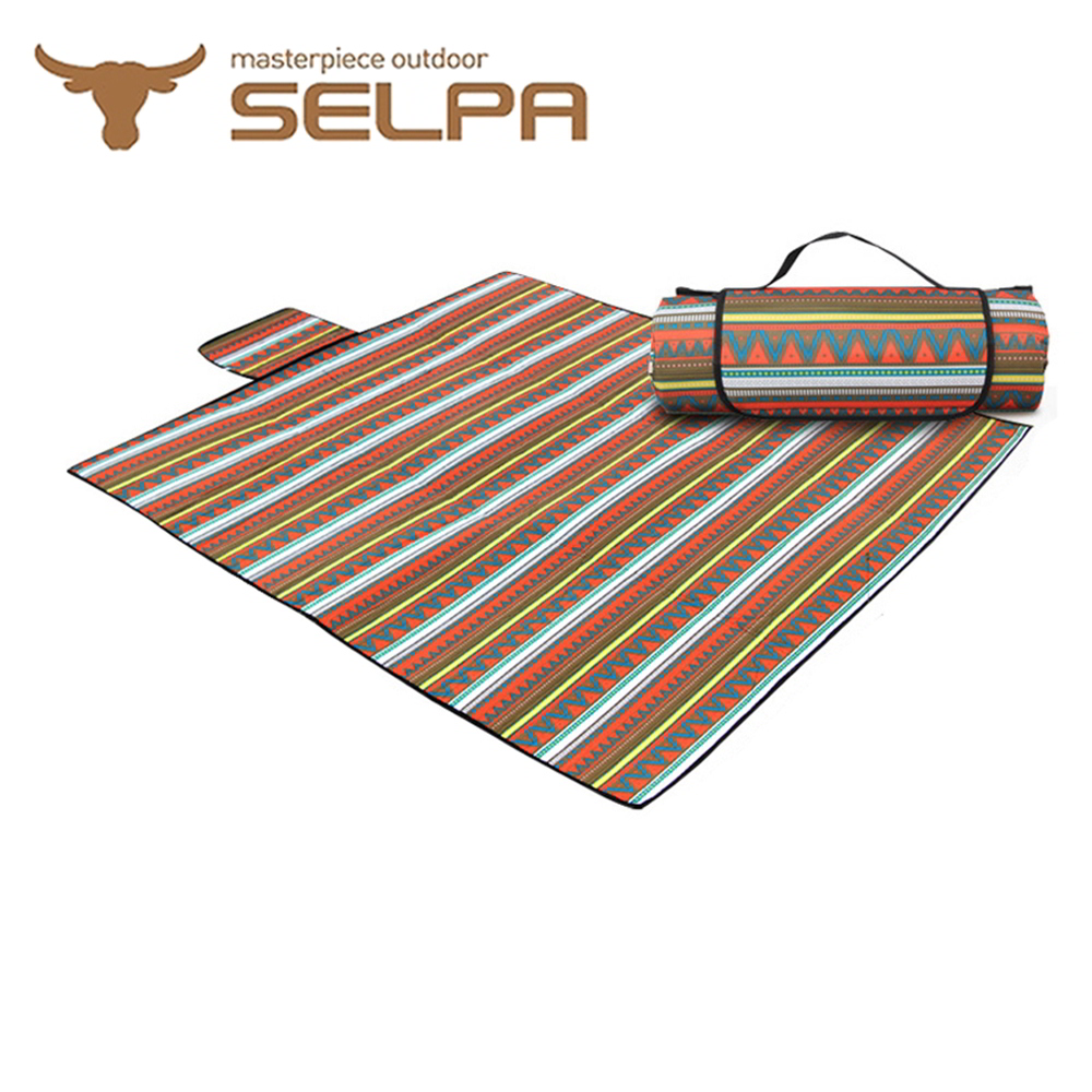 【韓國 SELPA】防水雙面可用繽紛野餐墊(一般型)