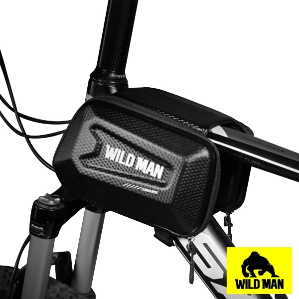 【WILD MAN】自行車前梁上管袋硬殼馬鞍防水(收納包)