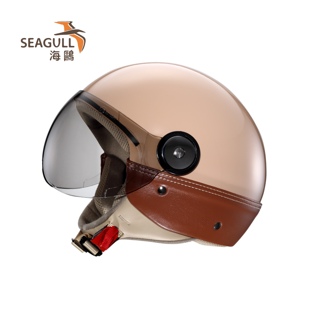 【海鷗】TW-781M皮革側裙安全帽(半罩安全帽/多色挑選) - 全聯全電商