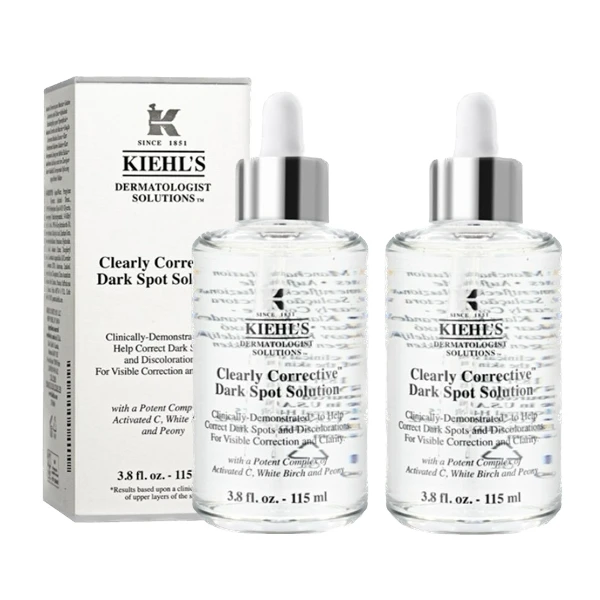 【Kiehl's 契爾氏】激光極淨白淡斑精華 115ml  2入組(航空版)