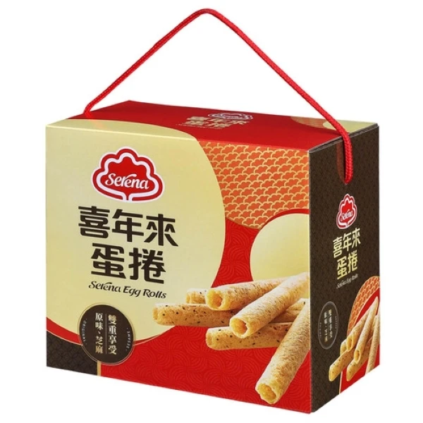【喜年來】蛋捲吉福禮盒(4支*6包入/共384g)