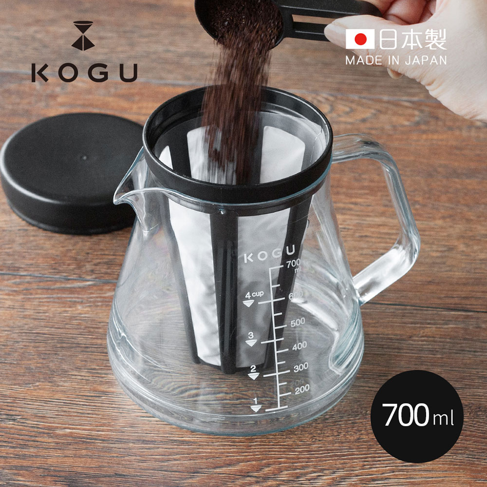 下村】日製Tritan耐熱防摔冷萃咖啡壺-700ml (附過濾器&量匙)(冷泡咖啡