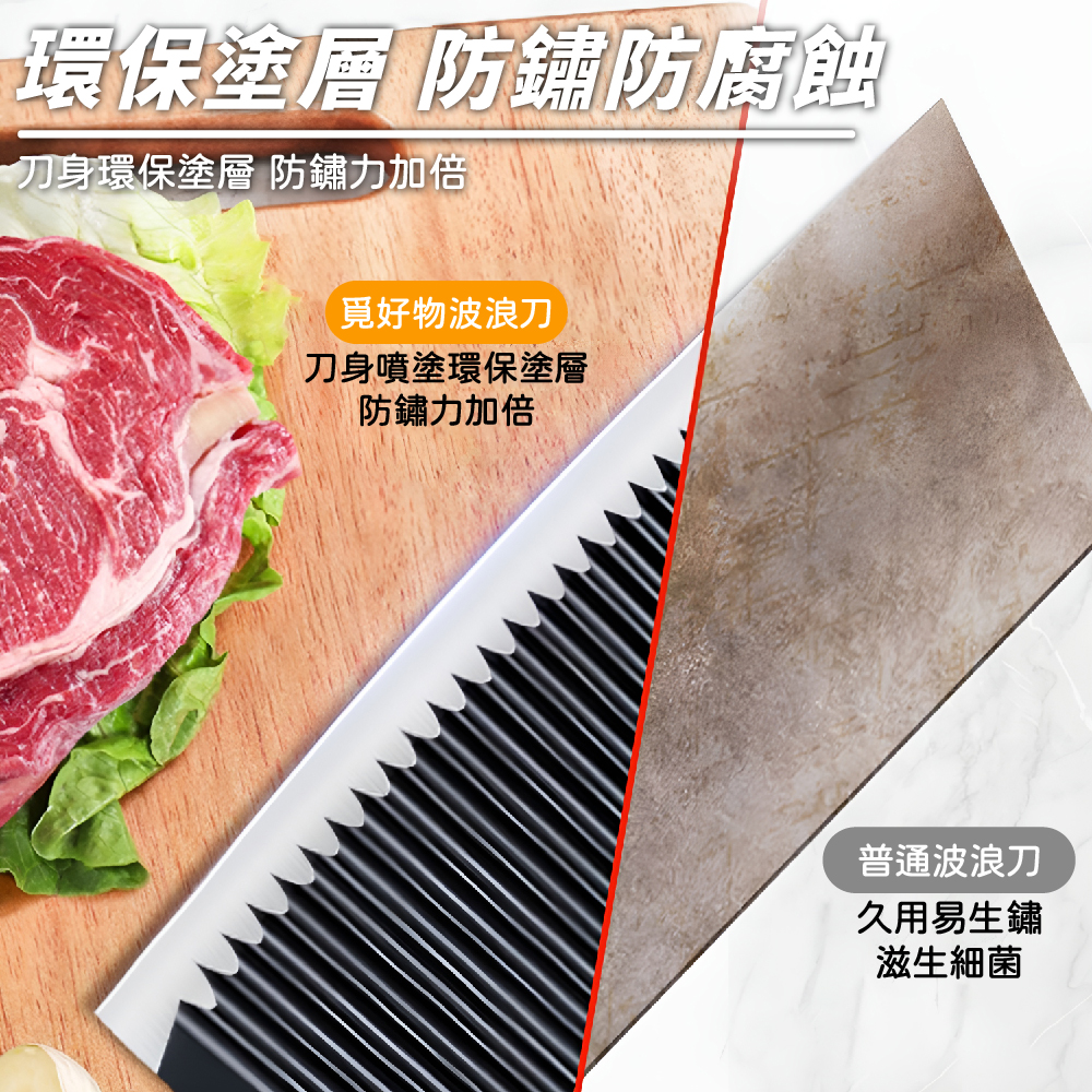 【Ho 覓好物】波浪大切刀/小切刀【YHX2721/YHX2722】(四入組) - 全聯全電商