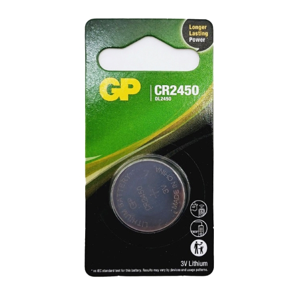 【GP】超霸鈕型鋰電池 CR2450(1入)