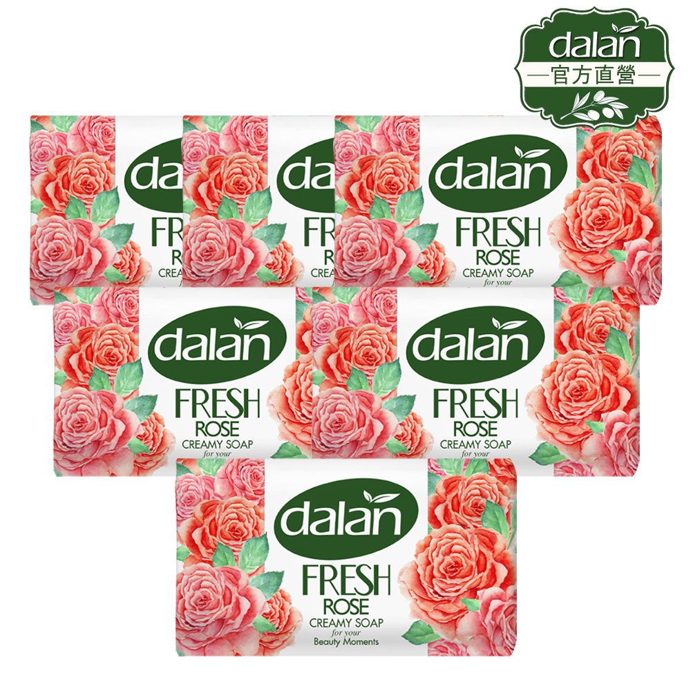 【dalan】粉玫瑰嫩白柔膚皂(100gX6入/組)