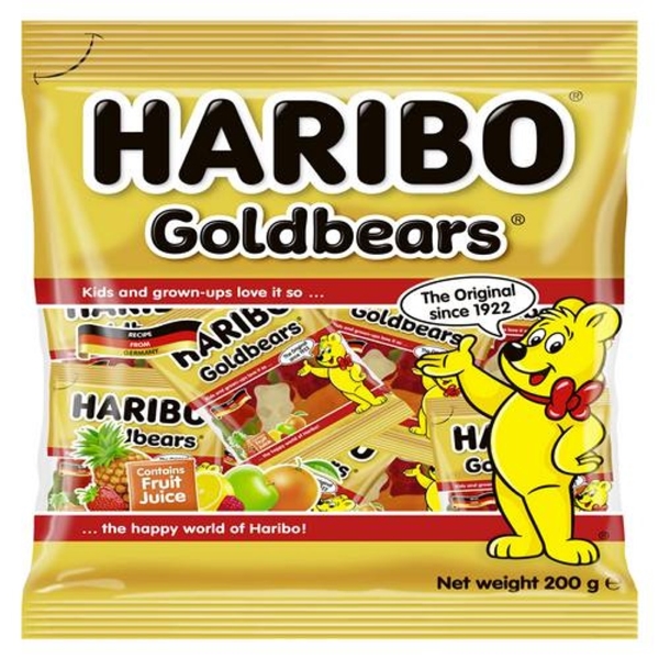 【HARIBO 哈瑞寶】金熊Q軟糖分享包(200g)