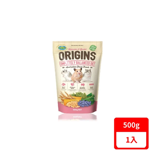 【VETAFARM 薇塔農場】倉鼠&沙鼠飼料 500g(*1入 (購買二件贈送泰國寵物喝水神仙磚))