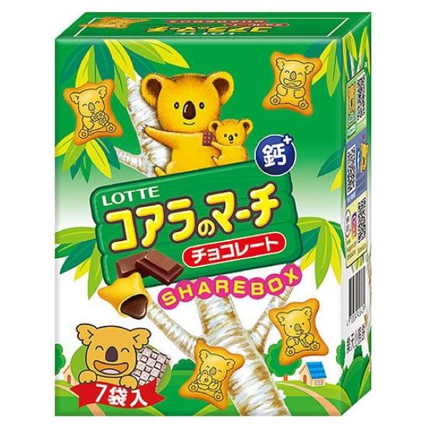 【LOTTE 樂天】小熊餅-巧克力風味分享包(98g)
