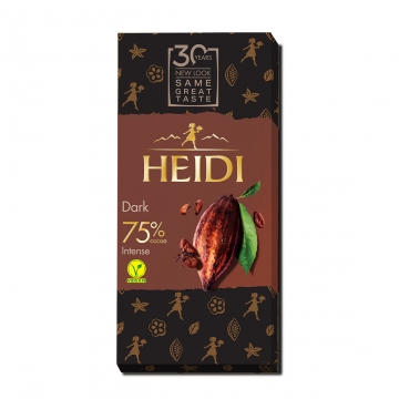 【赫蒂 HEIDI】赫蒂75%黑巧克力(80g)