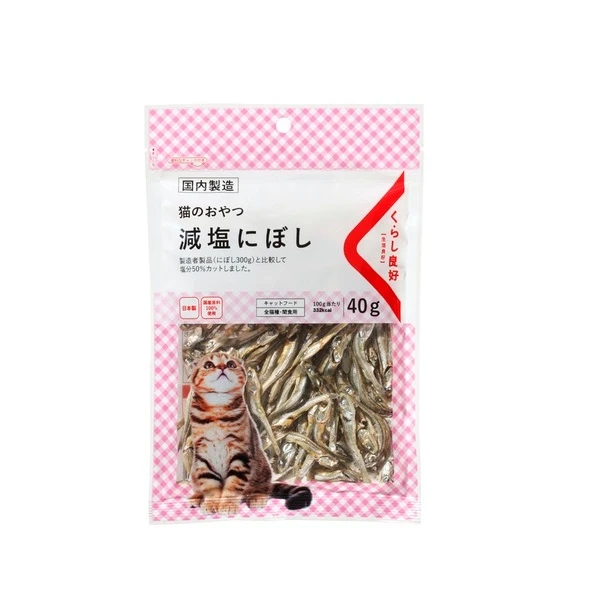 【生活良好】貓用減鹽小魚乾(40g)