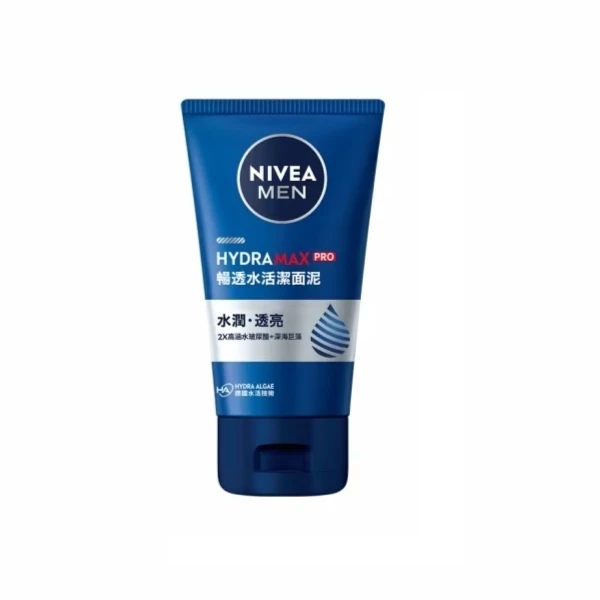 【NIVEA 妮維雅】男士暢透水活潔面泥(100g)