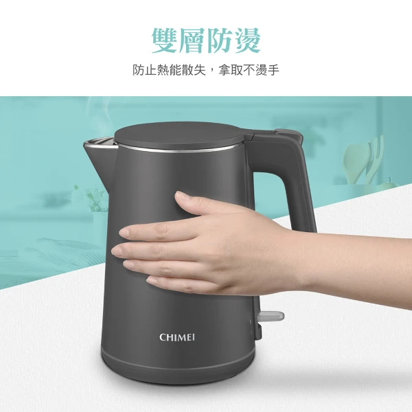 【CHIMEI 奇美】1L不鏽鋼防燙快煮壺-雲朵白(KT-10YPW1)