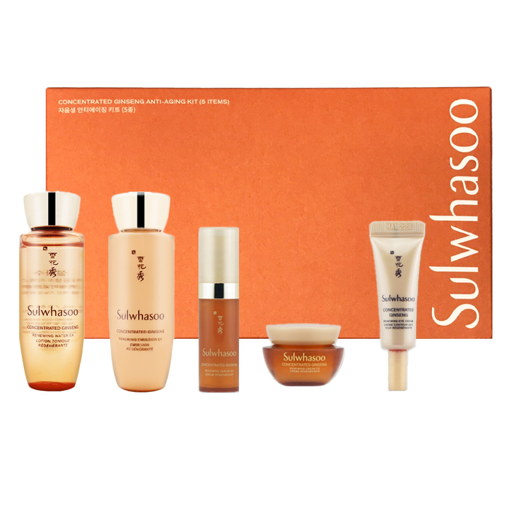 Sulwhasoo 雪花秀】滋陰蔘旅行五入組禮盒(效期2026年05月)(航空