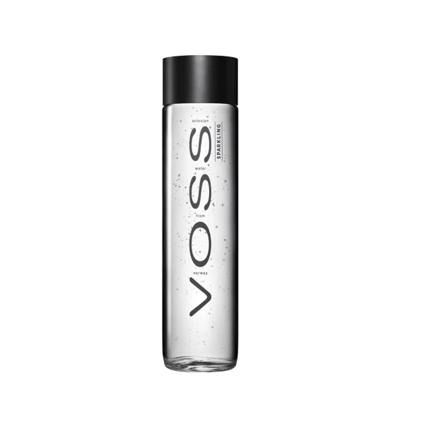 【Voss】挪威頂級氣泡水-時尚玻璃瓶(375ml x24瓶)