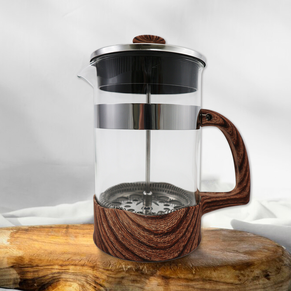一品川流】優得岩法耐熱玻璃濾壓壺-800ml(1入) - 全聯全電商