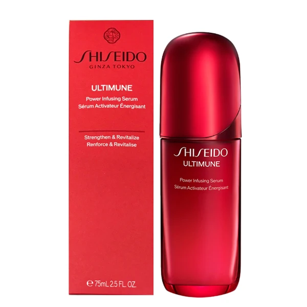 【SHISEIDO 資生堂】紅妍山茶花修護精華 75ml 小紅瓶(航空版)