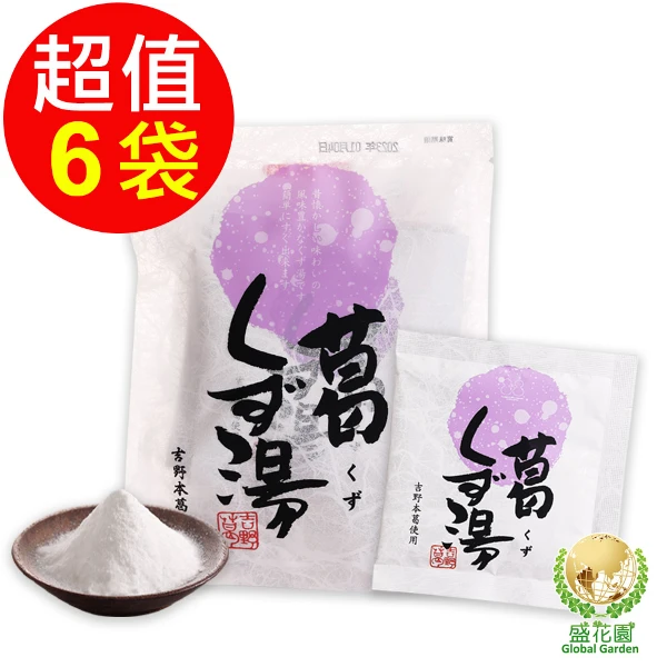 【盛花園】日本不二食品-原味葛粉(6袋/組)