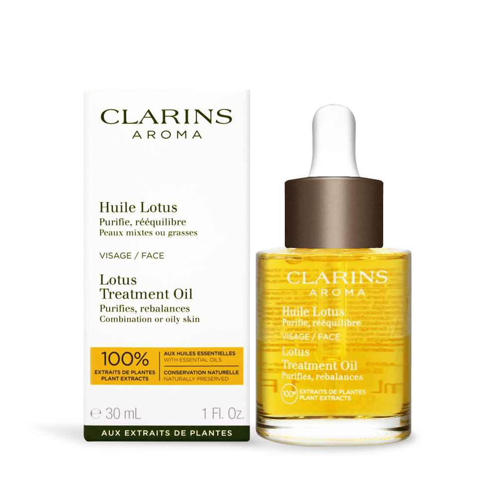 【CLARINS 克蘭詩】蓮花面部護理油 30ml(航空版)