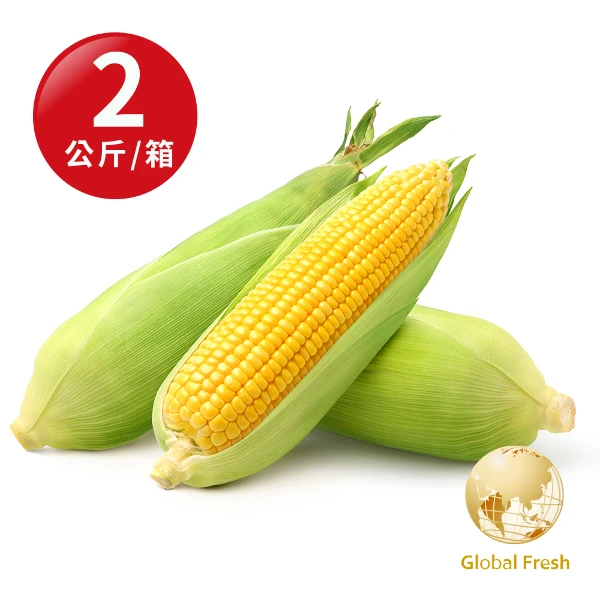 【盛花園蔬果】嘉義金蜜品種甜玉米(2公斤/箱)