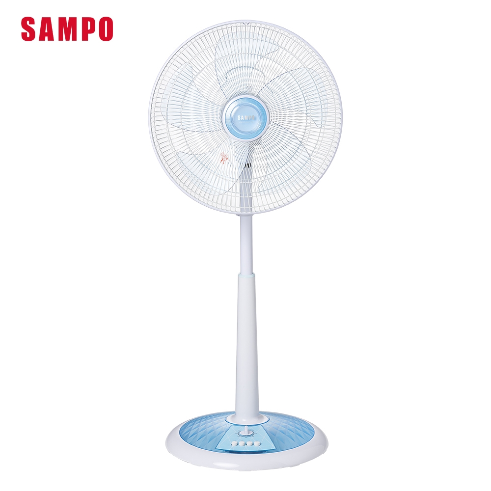 【SAMPO 聲寶】14吋五片扇葉星鑽型機械式定時立扇 -SK-FD14VT(SK-FD14VT)