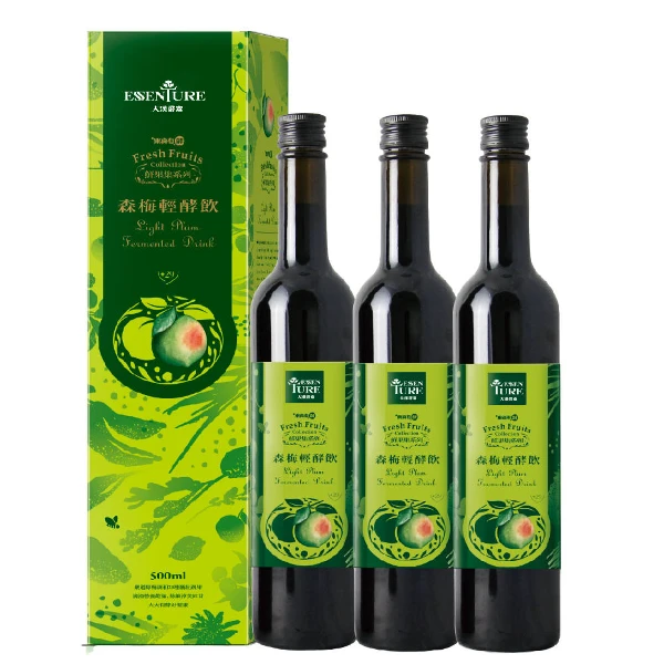 【大漢酵素】森梅輕酵飲-3入組(500ml/瓶x3瓶)