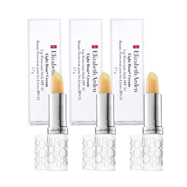 【Elizabeth Arden】八小時潤澤護唇膏 3.7g 3入組(航空版)