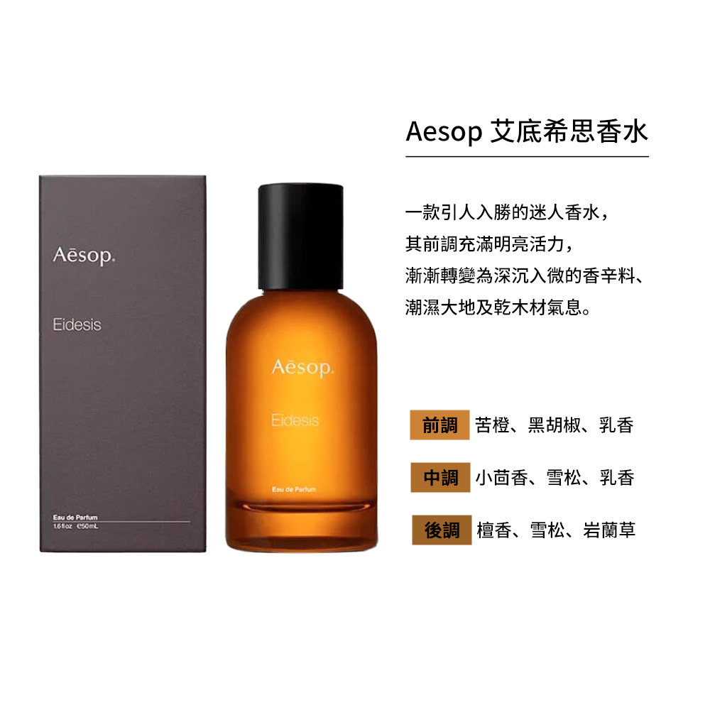 Aesop】香水50ml (艾底希思/馥香水/格歐暮/烏拉諾)(多款任選航空版