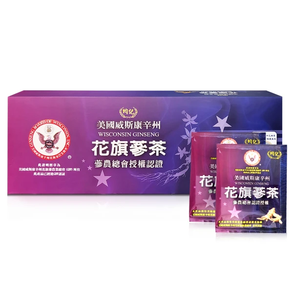 【均記】美國威州花旗蔘茶《刺五加萃取》(20包入/盒)