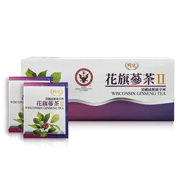 【均記】美國威州花旗蔘茶Ⅱ《蟲草菌絲體》(21包入/盒)