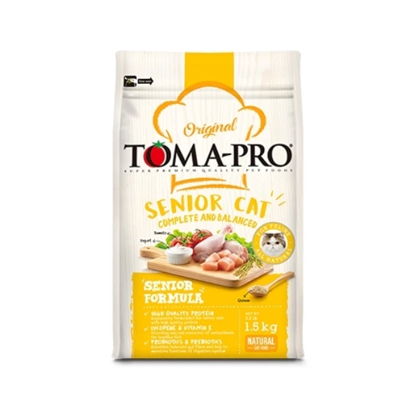 【TOMA-PRO 優格】經典系列-高齡貓雞肉+米(高纖低脂配方) (1.5kg)