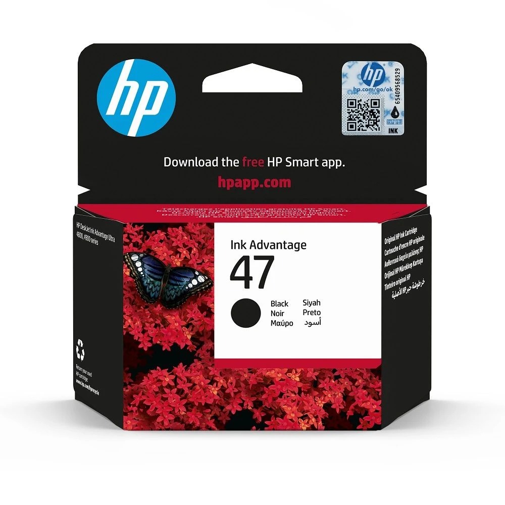 HP 惠普】6ZD21AA NO.47黑色墨水匣(DeskJet UIA 4925) - 全聯全電商
