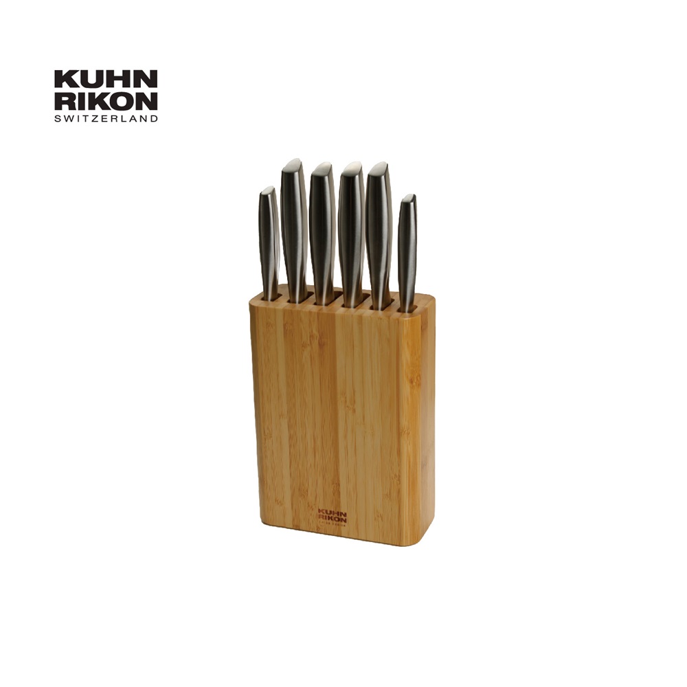 【KUHN RIKON 瑞康屋】瑞士廚刀七件組((六把刀+一個刀座))