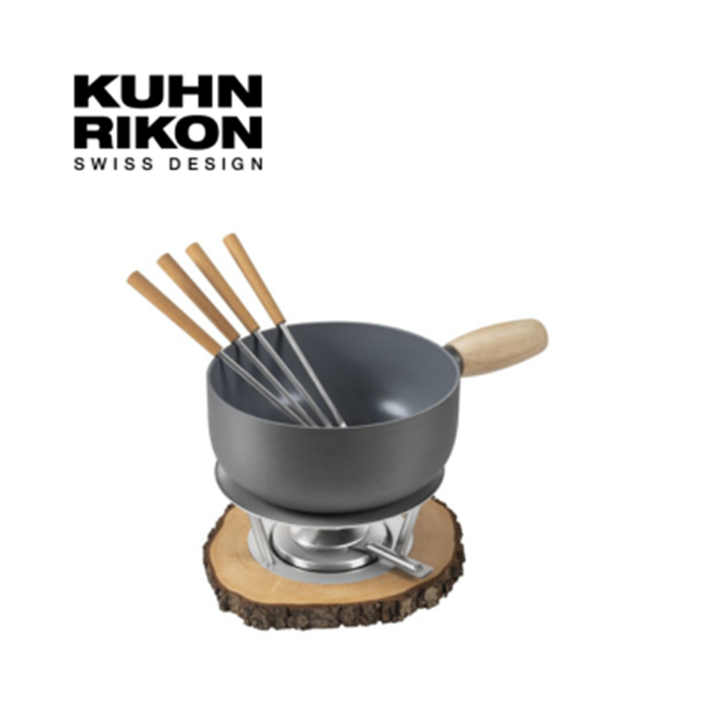KUHN RIKON 瑞康屋】阿爾卑斯高效導磁萬用鍋20cm+叉子組+保溫底座(起士