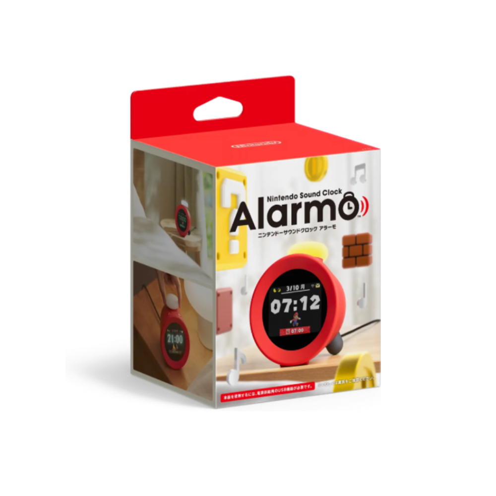 【Nintendo 任天堂】 Alarmo 互動式鬧鐘 遊戲主題鬧鐘 任天堂原廠周邊 (台灣公司貨)