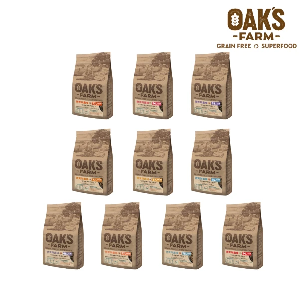 【OAKS FARM 歐克斯農場】天然無穀犬飼料 - 2kg(1入)