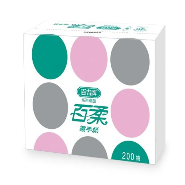 【百吉牌】百柔擦手紙巾(200抽*20包/箱)
