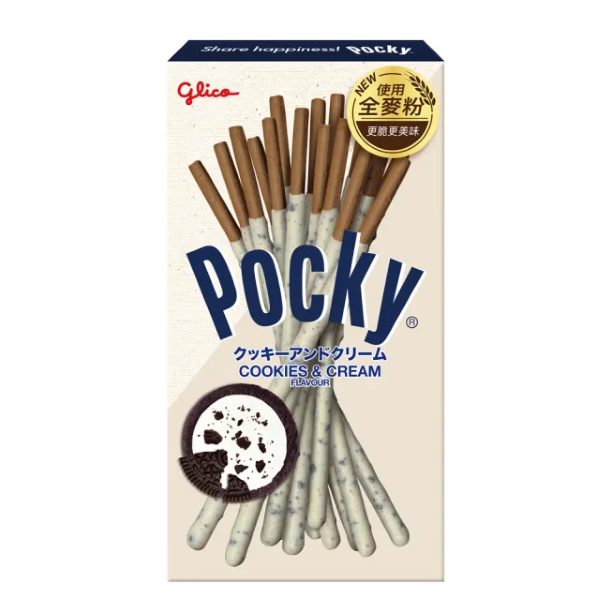 【Glico 格力高】Pocky百奇棒-牛奶餅乾(32g)