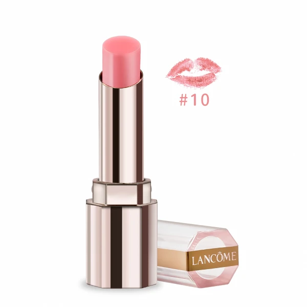【LANCOME 蘭蔻】唯我玫瑰裸光潤唇膏 0.8g #10 精巧版(公司貨)