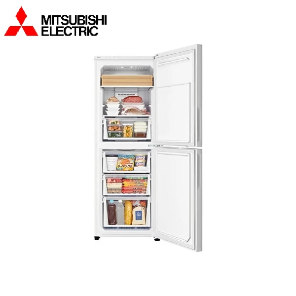【MITSUBISHI 三菱】三菱 雙門216L直立式變頻冷凍櫃含標準安裝與回收舊機 -(MF-U22ET)