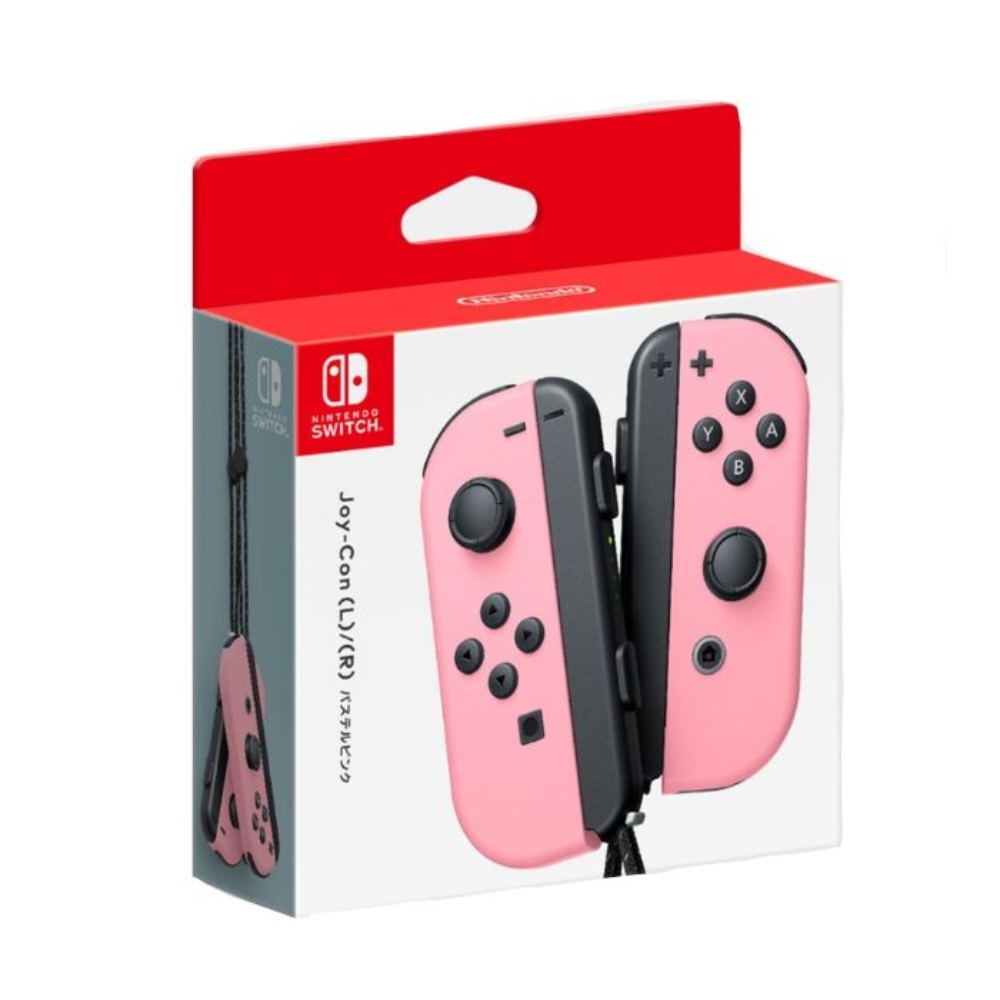 【Nintendo 任天堂】Switch Joycon 淡雅粉紅 原廠手把 控制器(Joycon)