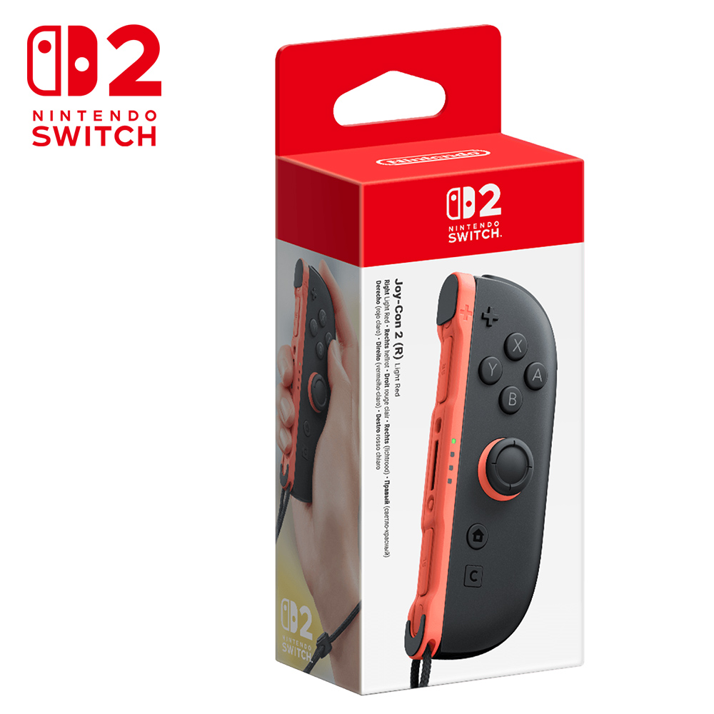 【Nintendo 任天堂】 Nintendo Switch 2 Joy-Con 2 單右手控制器-淺紅(台灣公司貨)