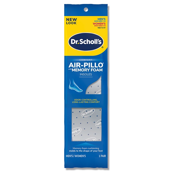 【Dr. Scholl's 爽健】爽健記憶泡棉防臭舒適鞋墊(一雙入)