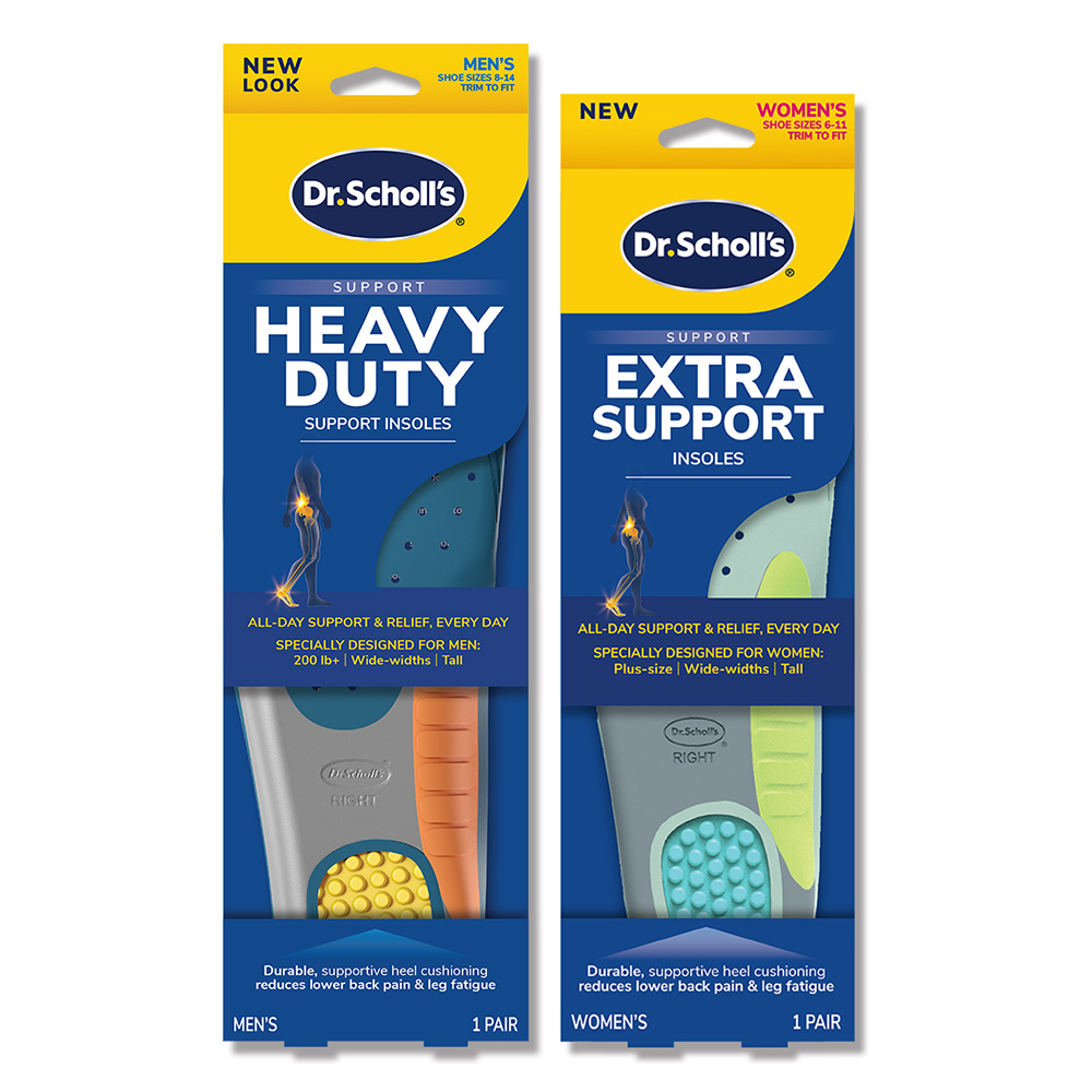 【Dr. Scholl's 爽健】爽健腳跟加厚支撐鞋墊(男用 / 女用)