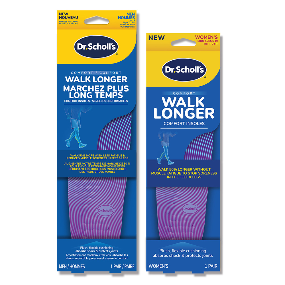 【Dr. Scholl's 爽健】爽健舒緩鞋墊 肌肉疲勞適用久走型(男用 / 女用)