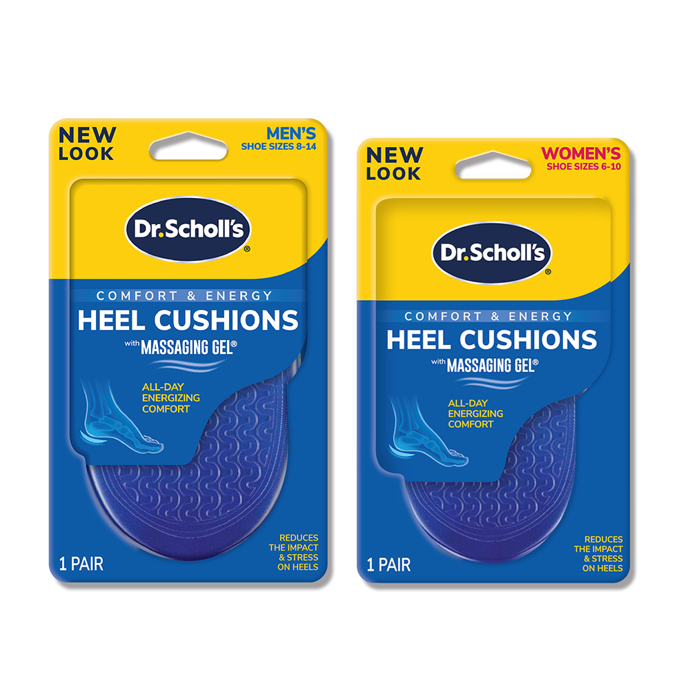【Dr. Scholl's 爽健】爽健腳跟減壓按摩凝膠鞋墊(男用 / 女用)