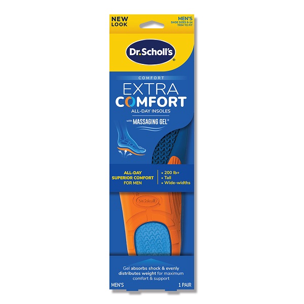 【Dr. Scholl's 爽健】爽健重磅防護舒適鞋墊(男用)