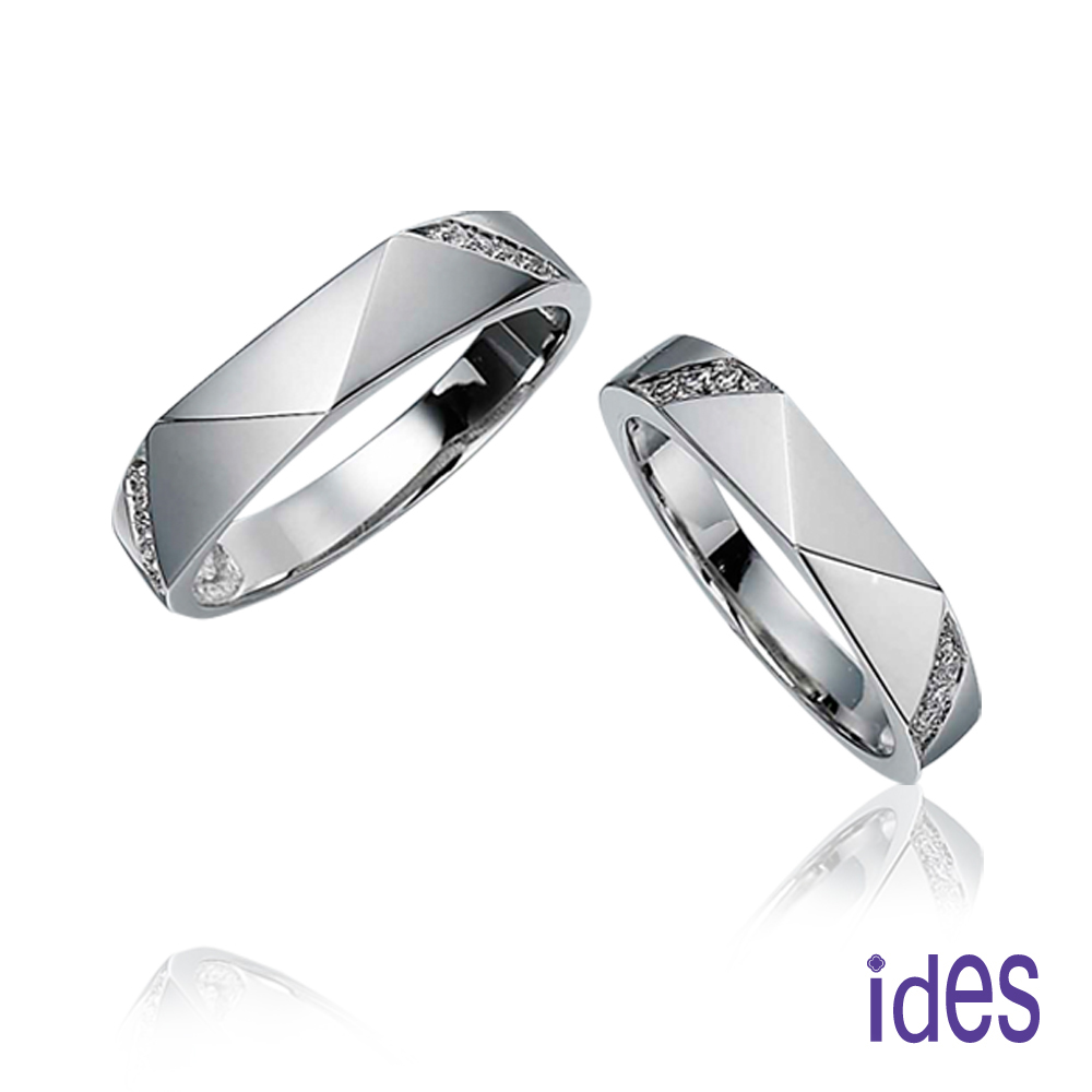 【ides 愛蒂思】紀錄愛情永恆收藏彼此歡愉時刻/情人對戒系列/(堅定)