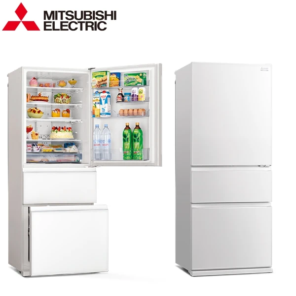 【MITSUBISHI 三菱】三門450L一級能變頻玻璃鏡面冰箱含標準安裝與回收舊機 -(MR-CGX45EP)