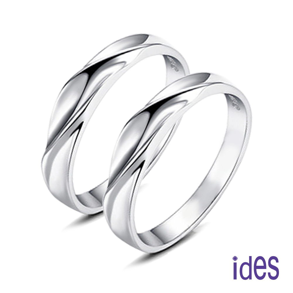 【ides 愛蒂思】情人禮系列 設計款14K金對戒情侶戒/(愛相隨)