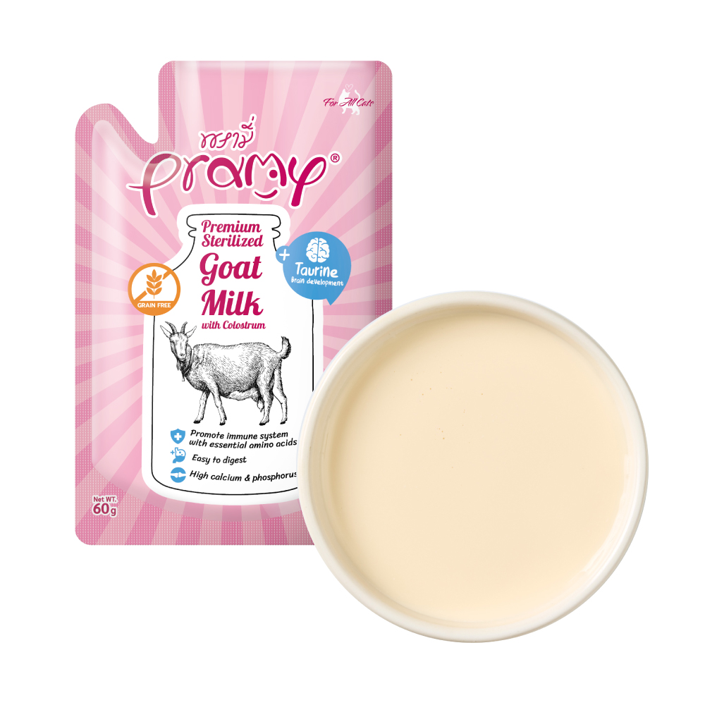 Pramy 沛米】滅菌山羊奶初乳+牛磺酸(60g*24入全齡犬貓) - 全聯全電商